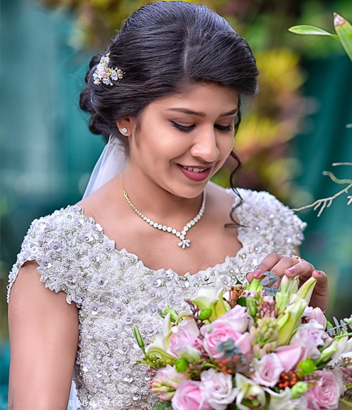 Signature Christian Bridal organza Saree with sequin hand embroidery –  Kavani Bridal Wear